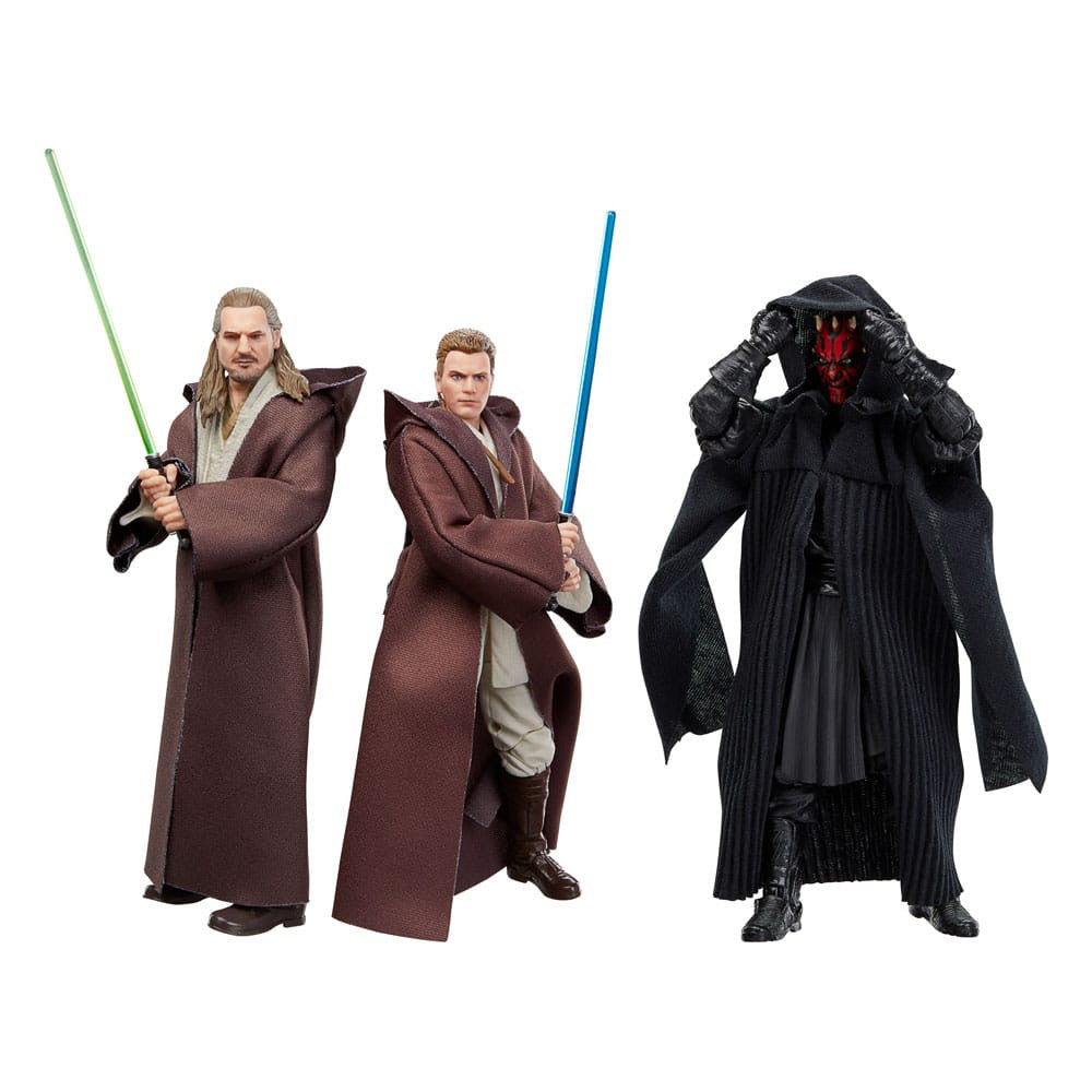 Star Wars Black Series: Episode 1 Triple-Pack Qui-Gon Jinn, Darth Maul, Obi-Wan Kenobi 15cm