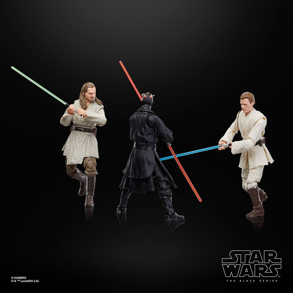 Star Wars Black Series: Episode 1 Triple-Pack Qui-Gon Jinn, Darth Maul, Obi-Wan Kenobi 15cm