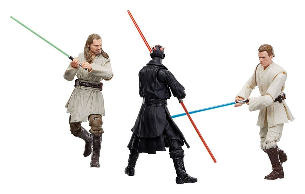 Star Wars Black Series: Episode 1 Triple-Pack Qui-Gon Jinn, Darth Maul, Obi-Wan Kenobi 15cm