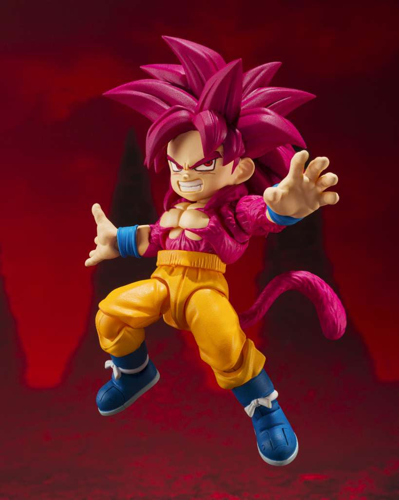 Dragon Ball Daima: Super Saiyan 4 Son Goku (mini) S.H.Figuarts Action Figure 8 cm