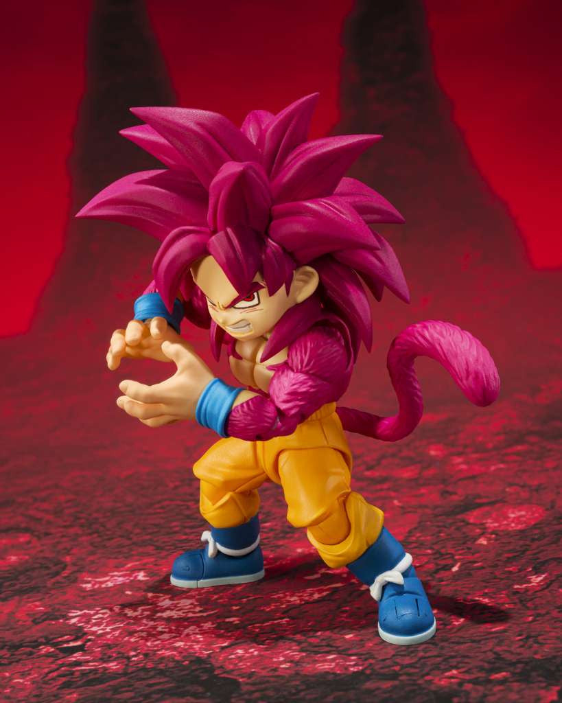 Dragon Ball Daima: Super Saiyan 4 Son Goku (mini) S.H.Figuarts Action Figure 8 cm