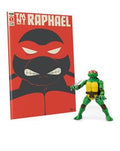 Teenage Mutant Ninja Turtles BST AXN x IDW Action Figure & Comic Book Raphael Exclusive 13 cm