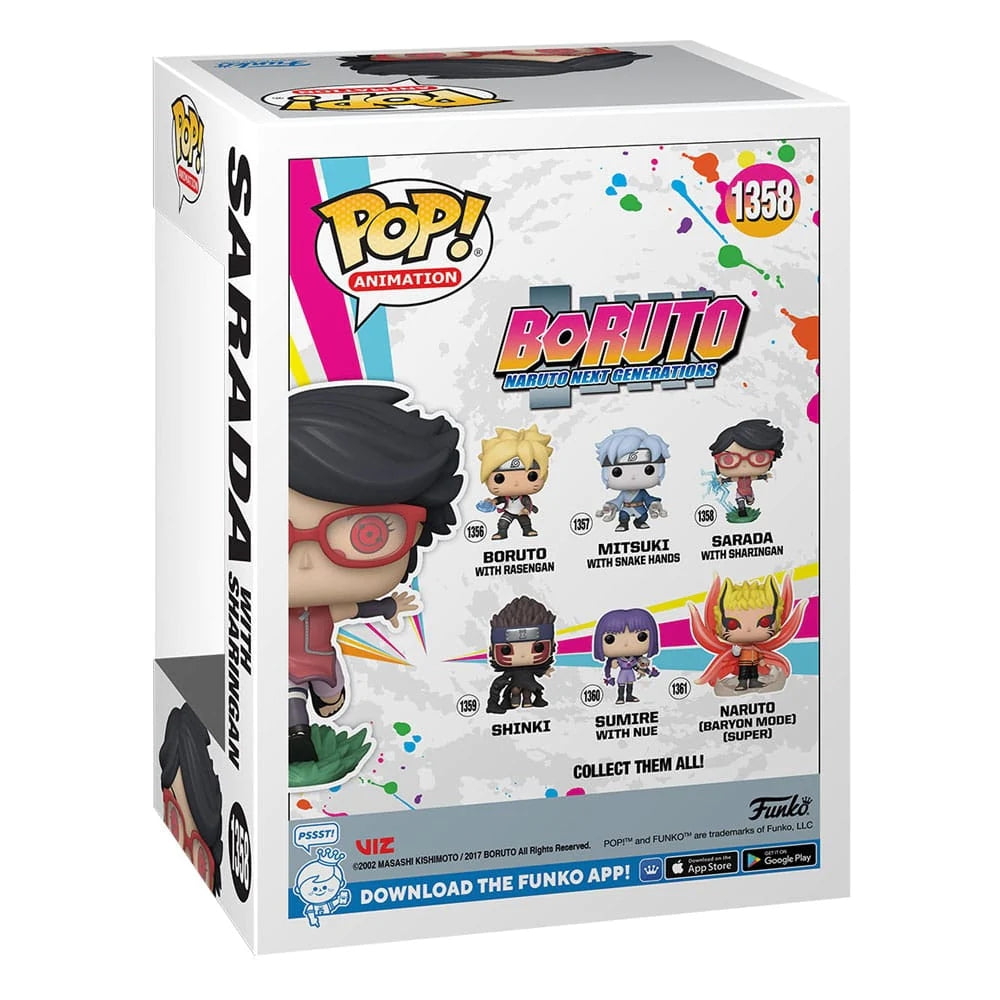Boruto - Naruto Next Generations POP! Television Vinyl Figure Sarada w/Sharingan 9 cm