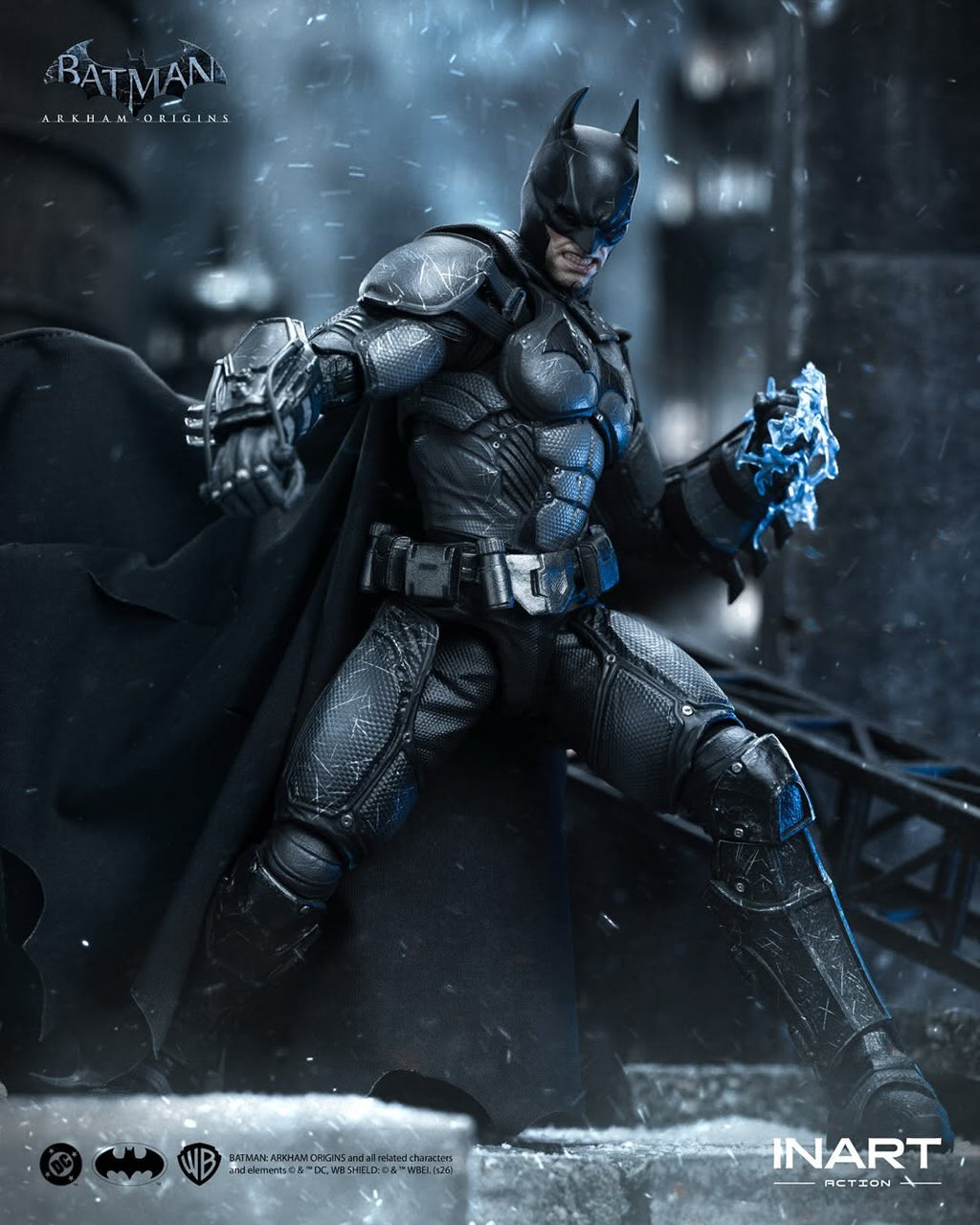 INART Batman (Battle Damaged) - Batman Arkham Origins 1/12 Action Figure