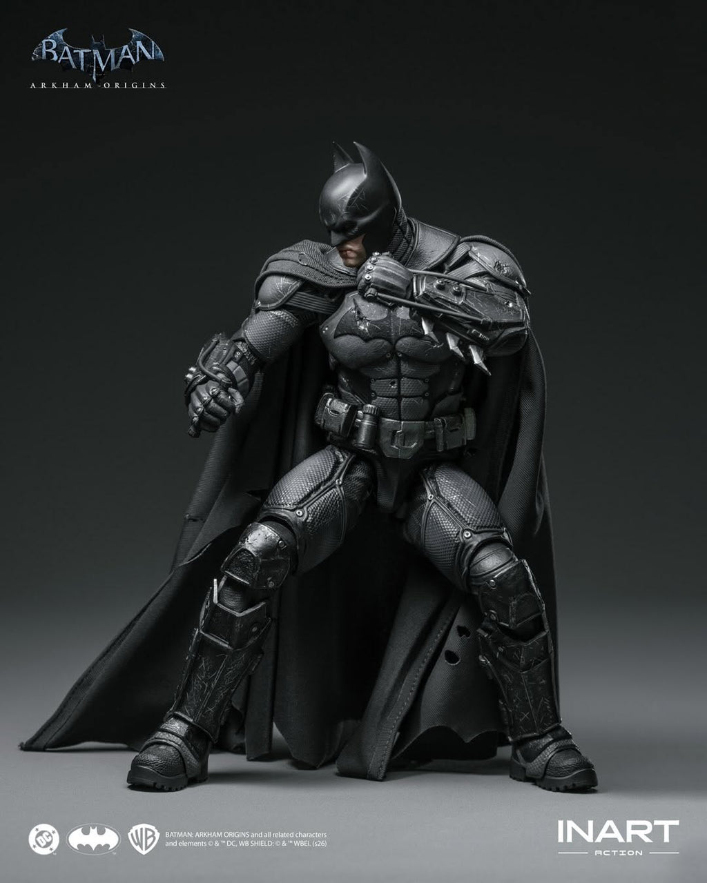 INART Batman (Battle Damaged) - Batman Arkham Origins 1/12 Action Figure