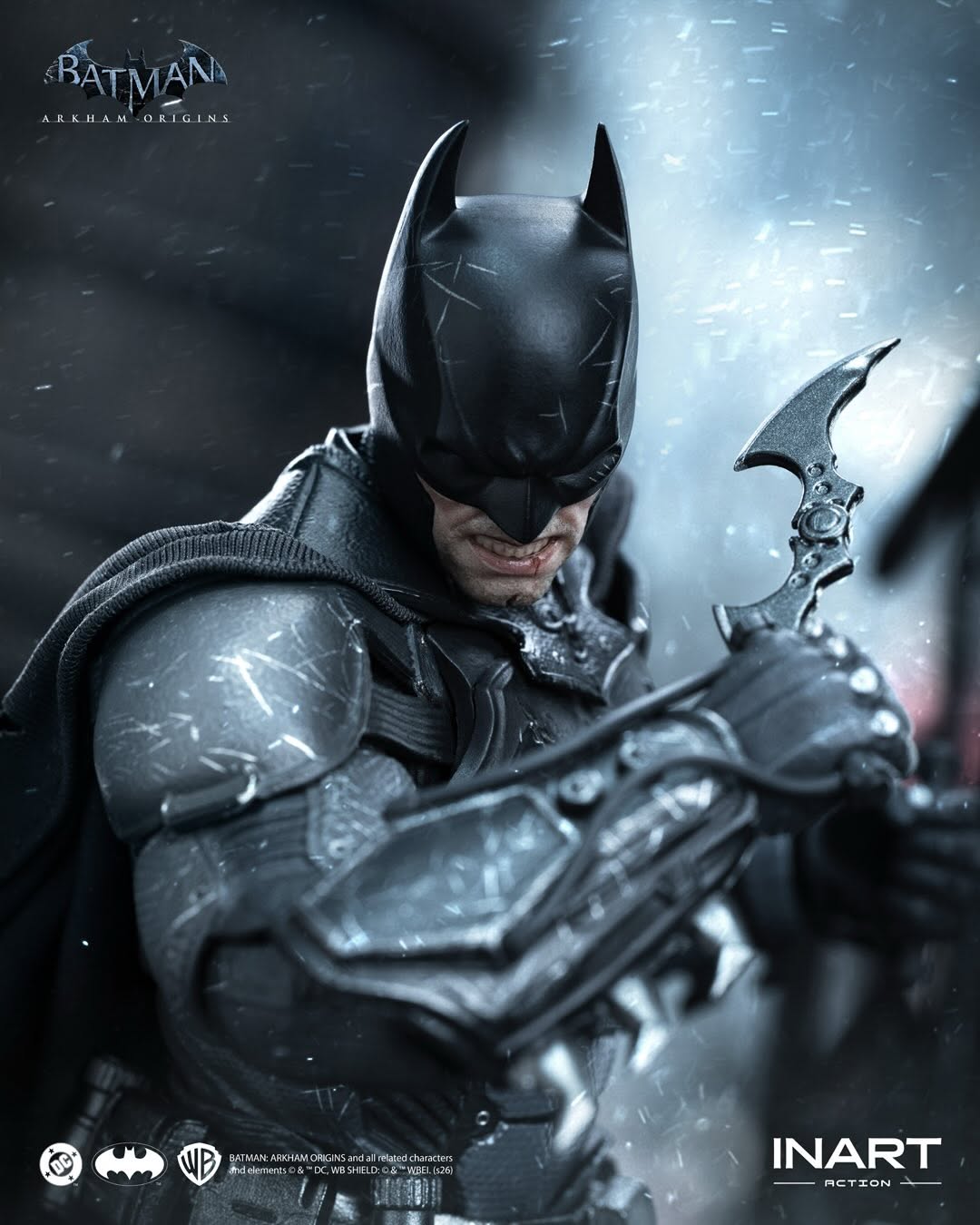 INART Batman (Battle Damaged) - Batman Arkham Origins 1/12 Action Figure