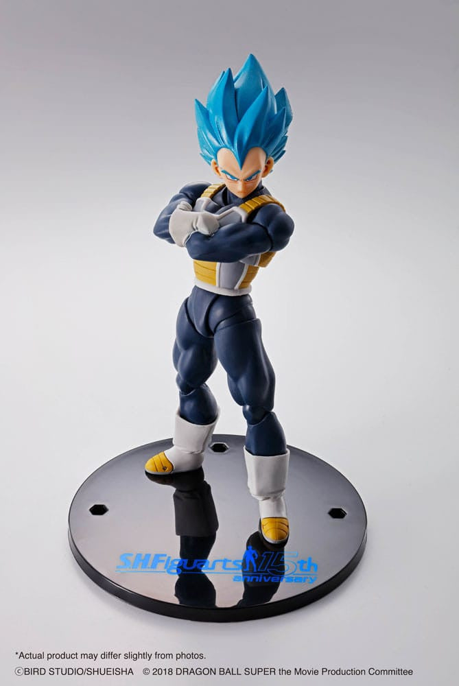 Dragon Ball Super:  Vegeta Super Saiyan Blue (15th Anniversary Version) 14 cm S.H. Figuarts Action Figure