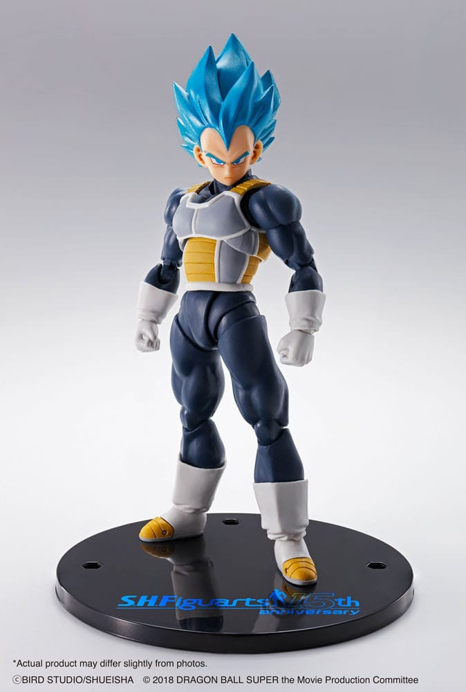 Dragon Ball Super:  Vegeta Super Saiyan Blue (15th Anniversary Version) 14 cm S.H. Figuarts Action Figure