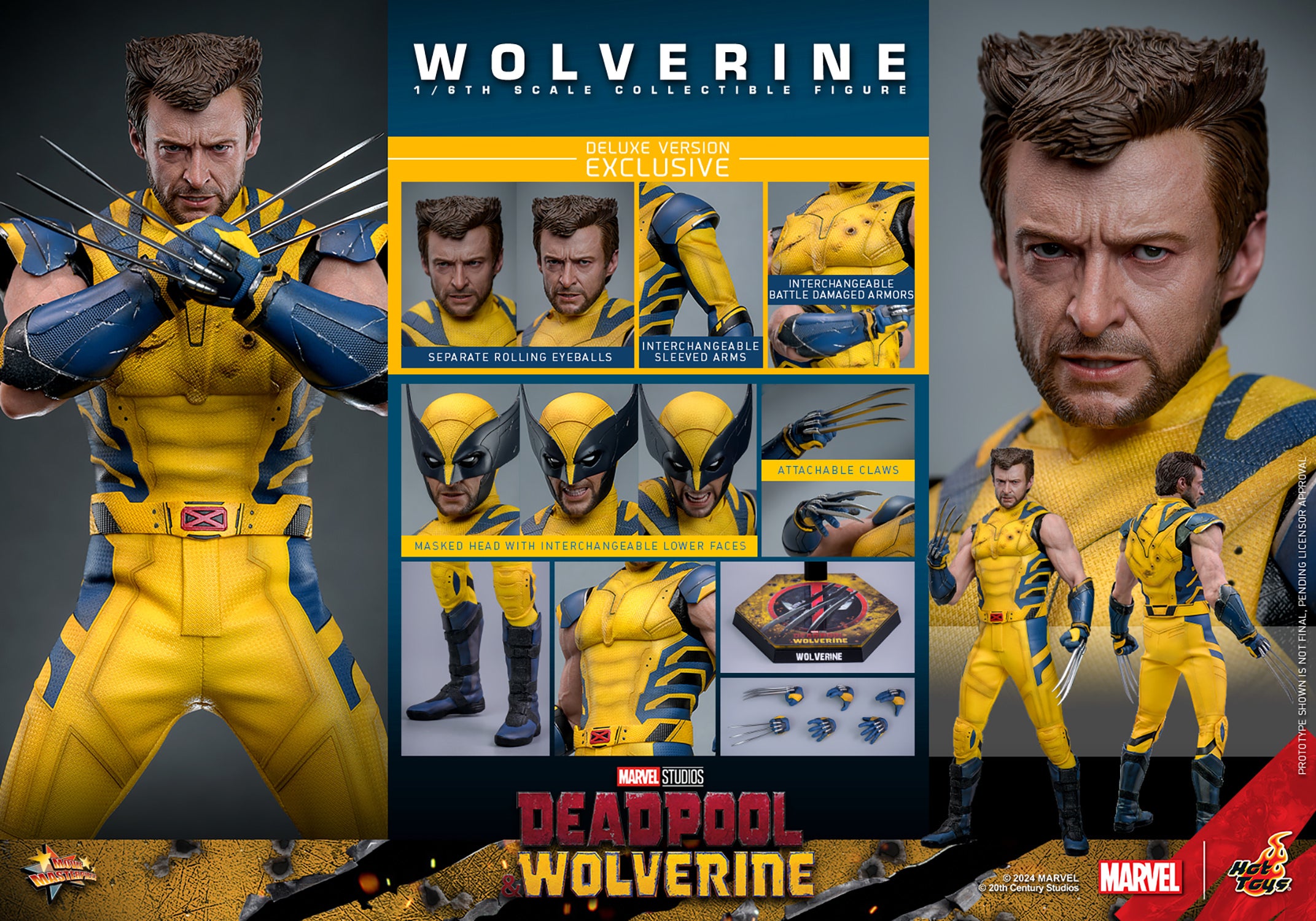 Hot Toys: Wolverine Deluxe - Deadpool & Wolverine 1:6