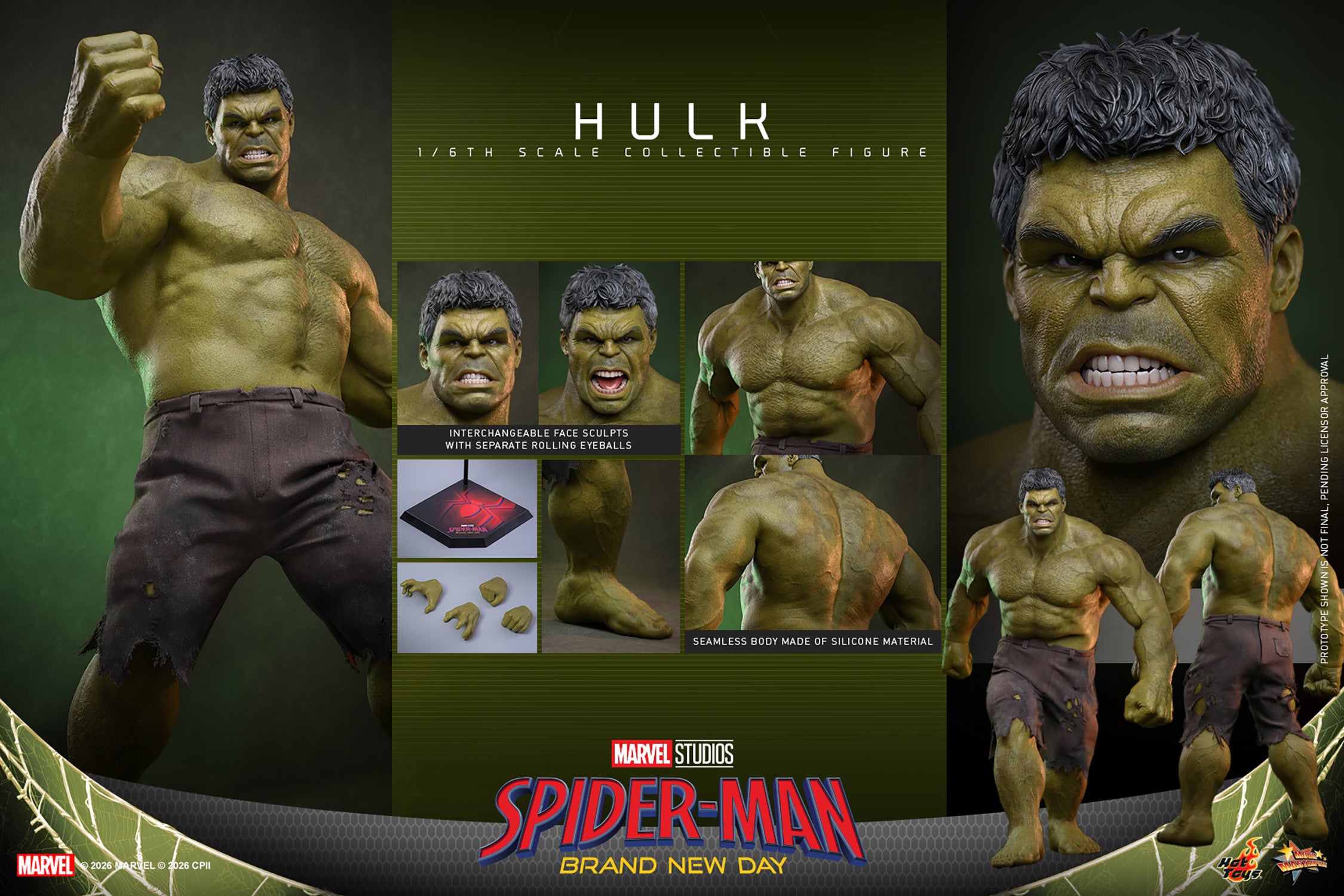 Hot Toys Hulk - Spider-Man: Brand New Day 1/6 Scale Action Figure