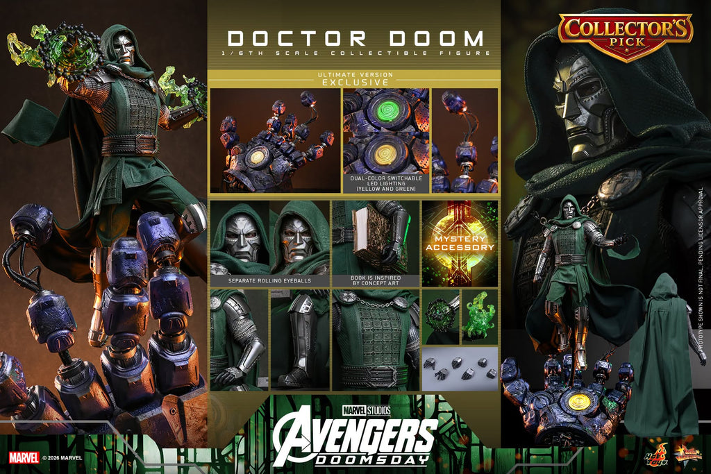 Hot Toys Doctor Doom (Ultimate) - Avengers Doomsday 1/6 Action Figure