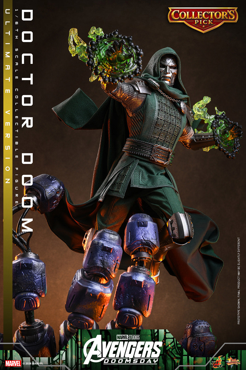 Hot Toys Doctor Doom (Ultimate) - Avengers Doomsday 1/6 Action Figure