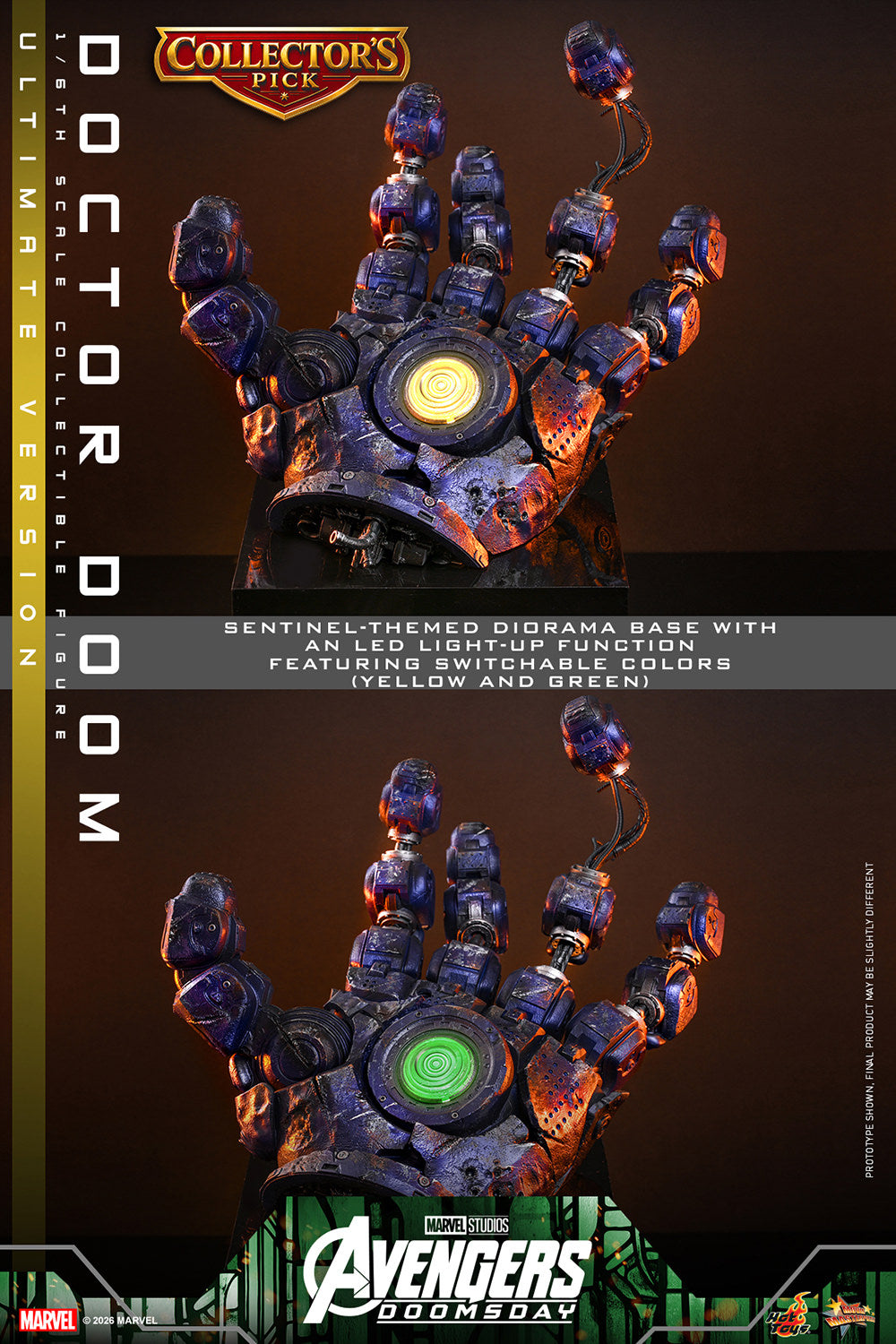 Hot Toys Doctor Doom (Ultimate) - Avengers Doomsday 1/6 Action Figure