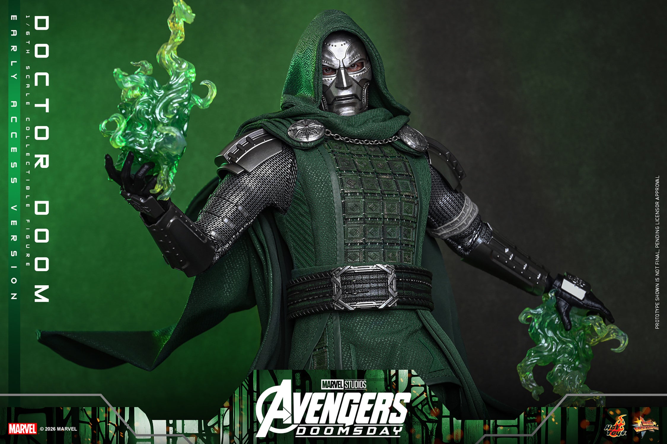 Hot Toys Doctor Doom - Avengers Doomsday 1/6 Action Figure