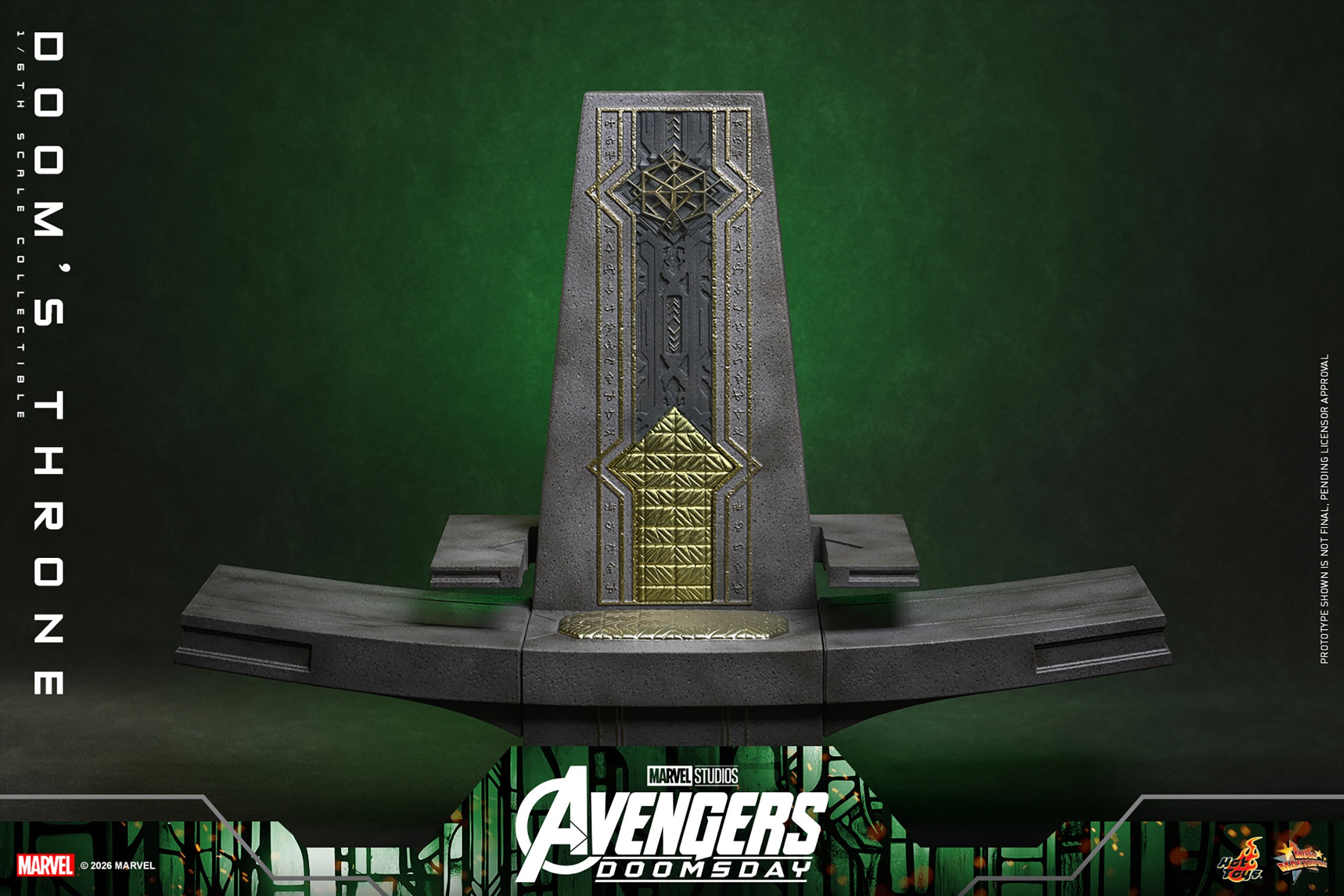 Hot Toys Doom's Throne - Avengers Doomsday 1/6 Action Figure