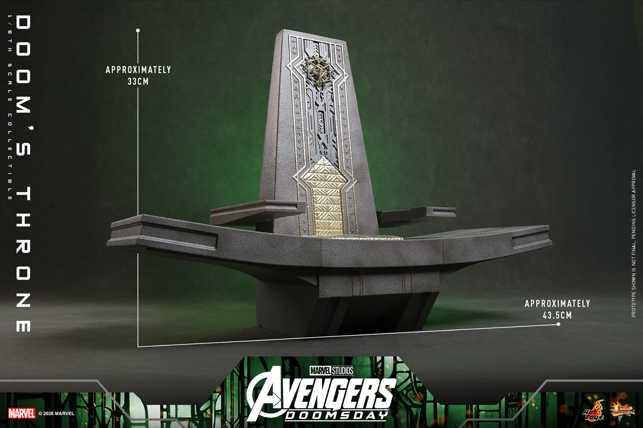 Hot Toys Doom's Throne - Avengers Doomsday 1/6 Action Figure
