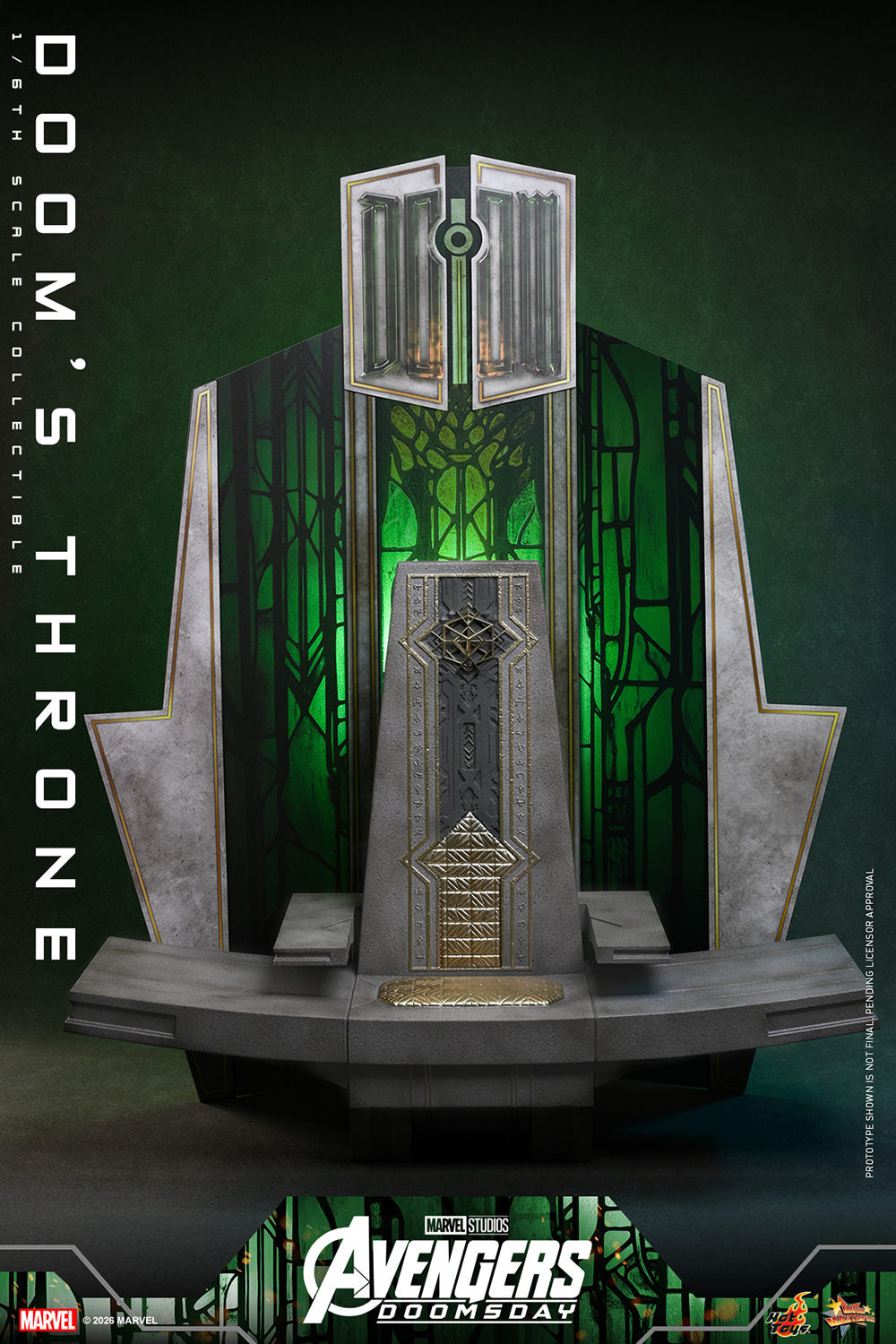 Hot Toys Doom's Throne - Avengers Doomsday 1/6 Action Figure