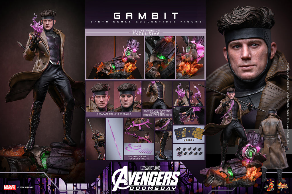 Hot Toys Gambit (Deluxe) - Avengers Doomsday 1/6 Action