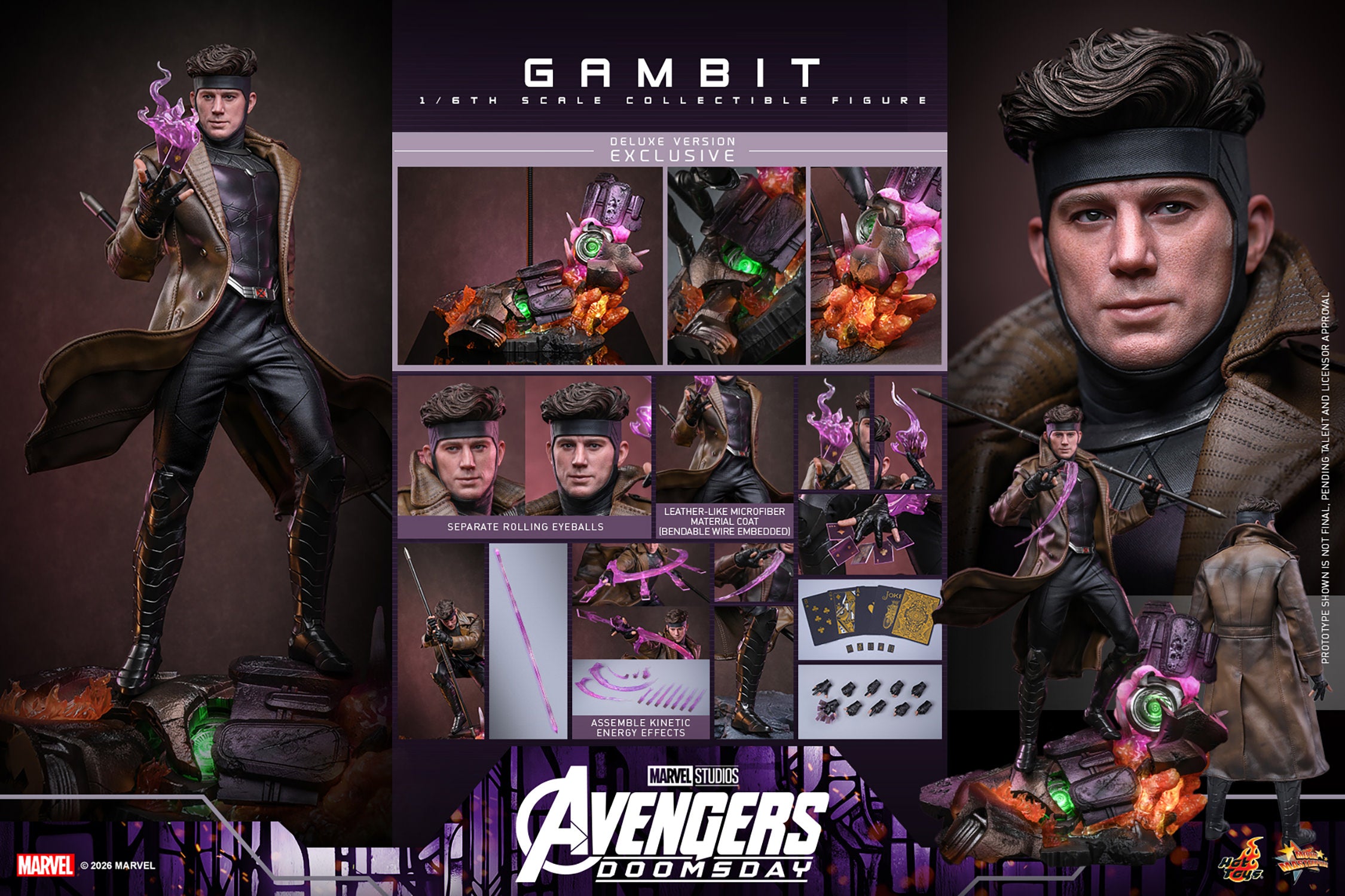 Hot Toys Gambit (Deluxe) - Avengers Doomsday 1/6 Action