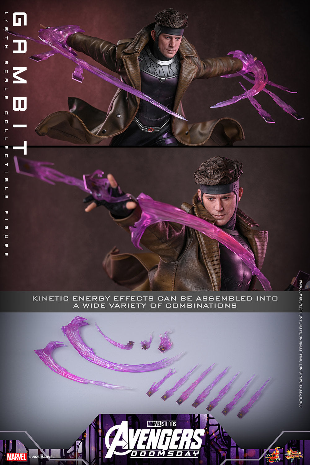 Hot Toys Gambit - Avengers Doomsday 1/6 Action Figure