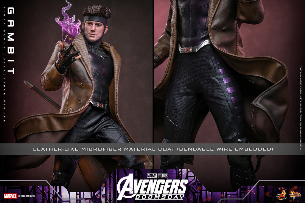 Hot Toys Gambit - Avengers Doomsday 1/6 Action Figure