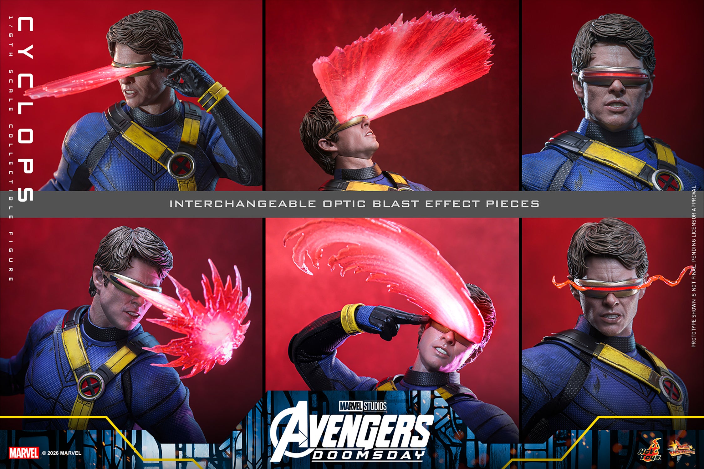 Hot Toys Cyclops- Avengers Doomsday 1/6 Scale Action Figure