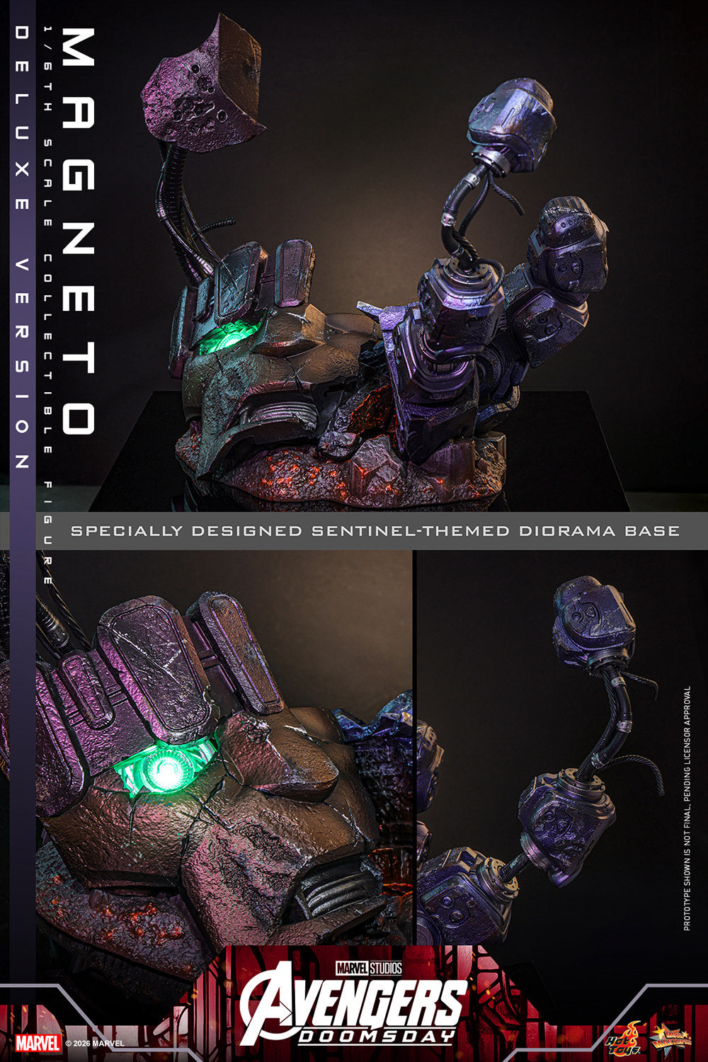 Hot Toys Magneto (Deluxe) - Avengers Doomsday 1/6 Action Figure
