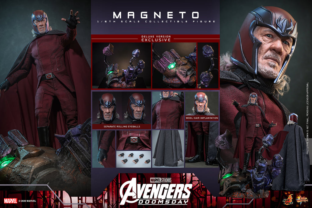 Hot Toys Magneto (Deluxe) - Avengers Doomsday 1/6 Action Figure