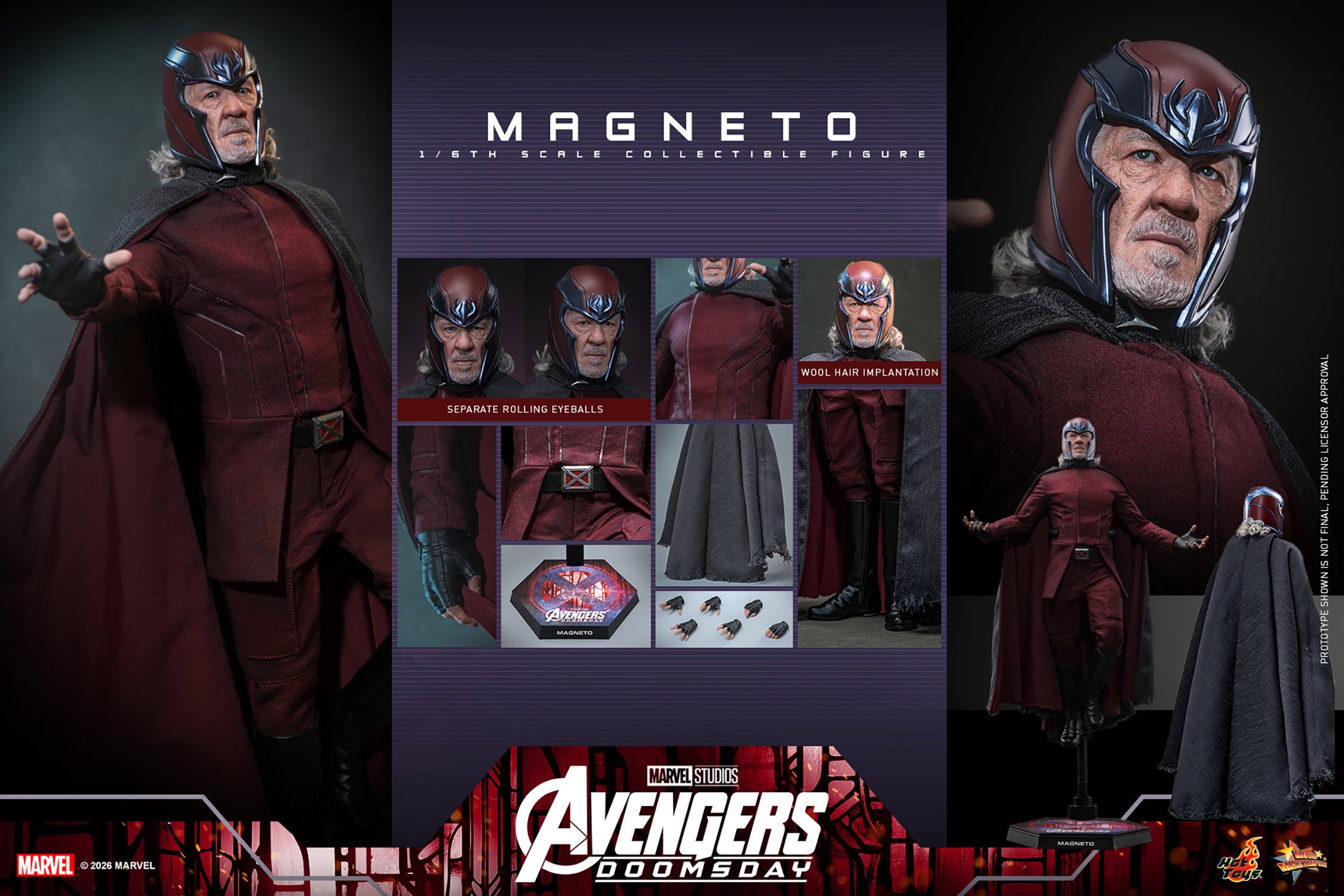 Hot Toys Magneto - Avengers Doomsday 1/6 Action Figure