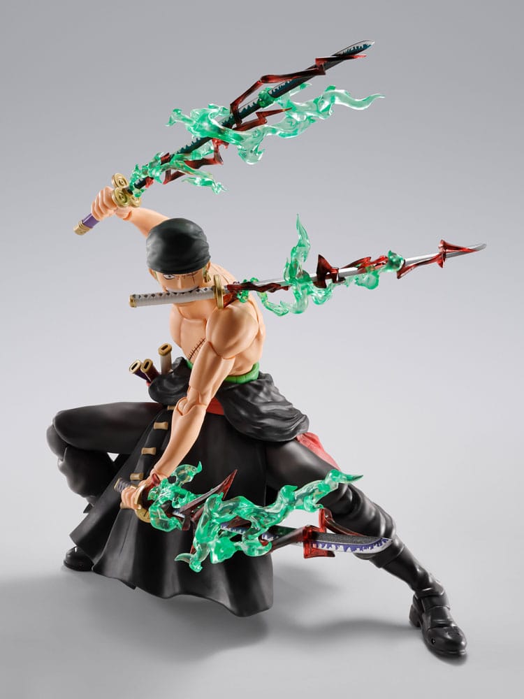 One Piece  Roronoa Zoro The King of Hell S.H.Figuarts Action Figure 15 cm