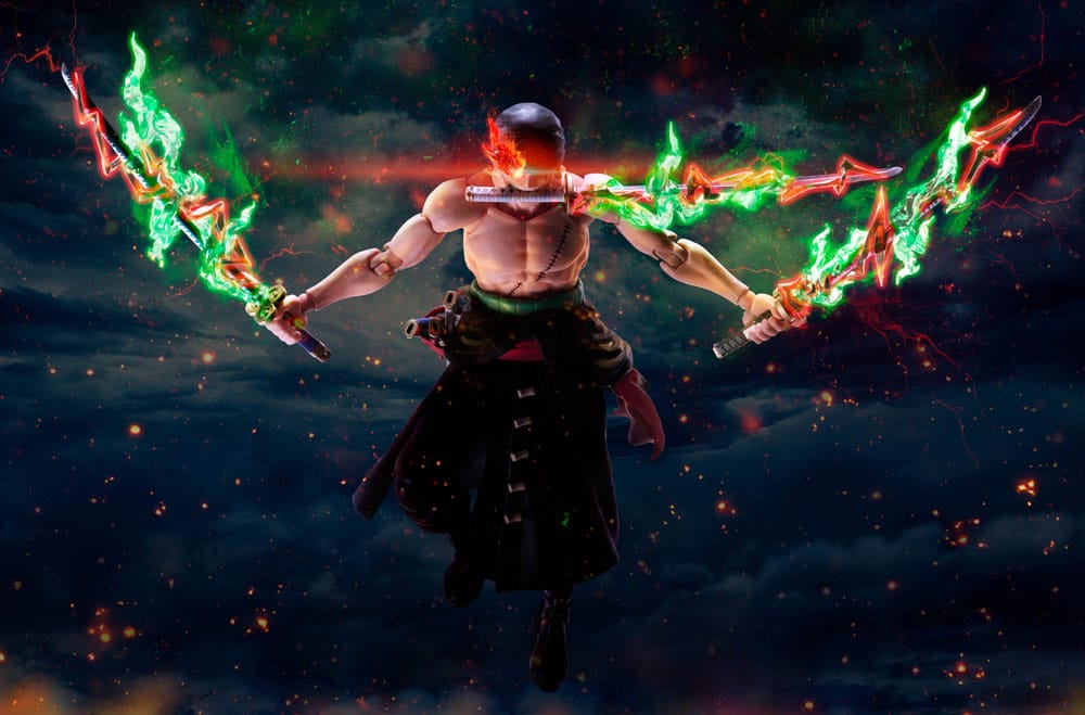 One Piece  Roronoa Zoro The King of Hell S.H.Figuarts Action Figure 15 cm